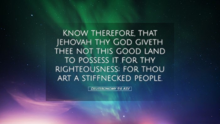 Picture 05 - Deuteronomy 9:6 ASV Desktop Wallpaper - Know therefore, that Jehovah thy God giveth thee - Desktop Bible Verse Wallpaper