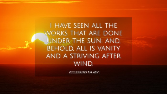 Picture 05 - Ecclesiastes 1:14 ASV Desktop Wallpaper - I have seen all the works that are done under the - Desktop Bible Verse Wallpaper