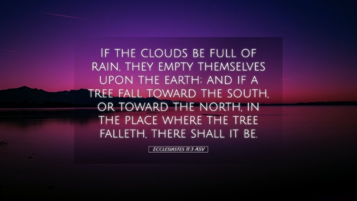 Picture 05 - Ecclesiastes 11:3 ASV Desktop Wallpaper - If the clouds be full of rain, they empty - Desktop Bible Verse Wallpaper