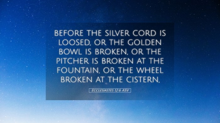 Picture 05 - Ecclesiastes 12:6 ASV Desktop Wallpaper - before the silver cord is loosed, or the golden - Desktop Bible Verse Wallpaper