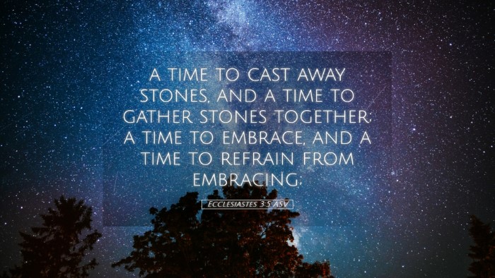 Picture 05 - Ecclesiastes 3:5 ASV Desktop Wallpaper - a time to cast away stones, and a time to gather - Desktop Bible Verse Wallpaper
