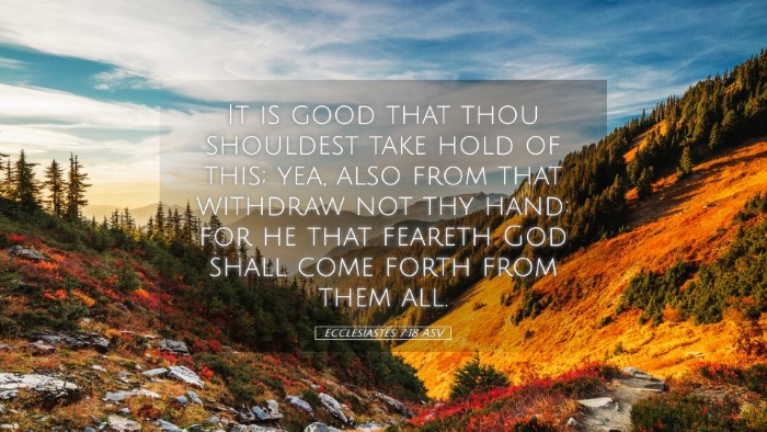 Picture 05 - Ecclesiastes 7:18 ASV Desktop Wallpaper - It is good that thou shouldest take hold of this; - Desktop Bible Verse Wallpaper