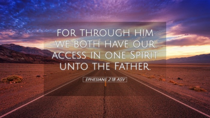 Picture 05 - Ephesians 2:18 ASV Desktop Wallpaper - for through him we both have our access in one - Desktop Bible Verse Wallpaper
