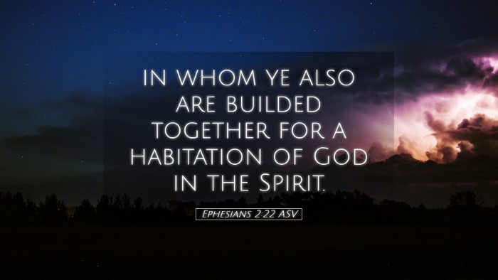 Picture 05 - Ephesians 2:22 ASV Desktop Wallpaper - in whom ye also are builded together for a - Desktop Bible Verse Wallpaper