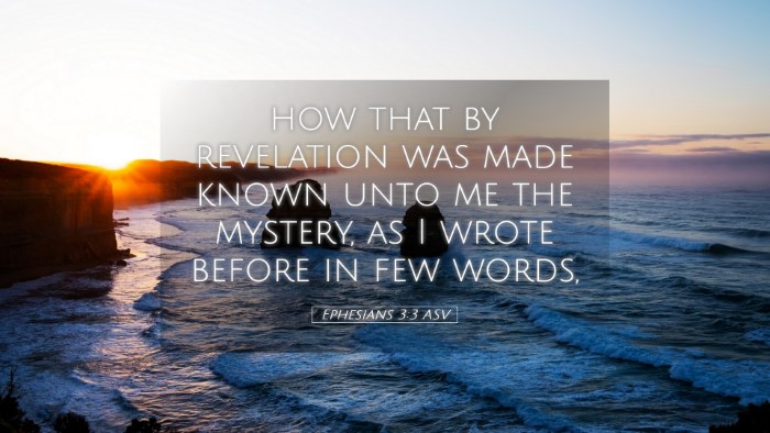 Picture 05 - Ephesians 3:3 ASV Desktop Wallpaper - how that by revelation was made known unto me the - Desktop Bible Verse Wallpaper