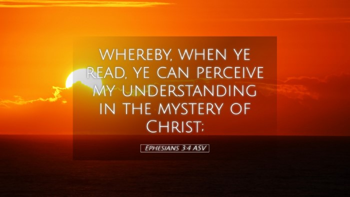 Picture 05 - Ephesians 3:4 ASV Desktop Wallpaper - whereby, when ye read, ye can perceive my - Desktop Bible Verse Wallpaper