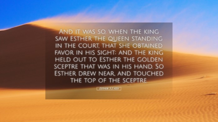 Picture 05 - Esther 5:2 ASV Desktop Wallpaper - And it was so, when the king saw Esther the queen - Desktop Bible Verse Wallpaper