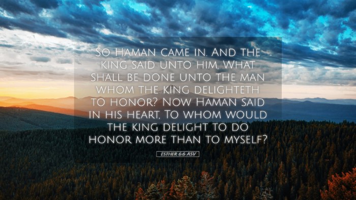 Picture 05 - Esther 6:6 ASV Desktop Wallpaper - So Haman came in. And the king said unto him, - Desktop Bible Verse Wallpaper