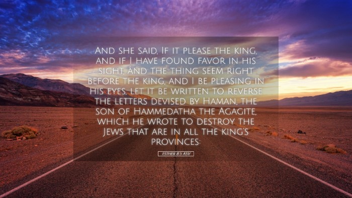 Picture 05 - Esther 8:5 ASV Desktop Wallpaper - And she said, If it please the king, and if I - Desktop Bible Verse Wallpaper