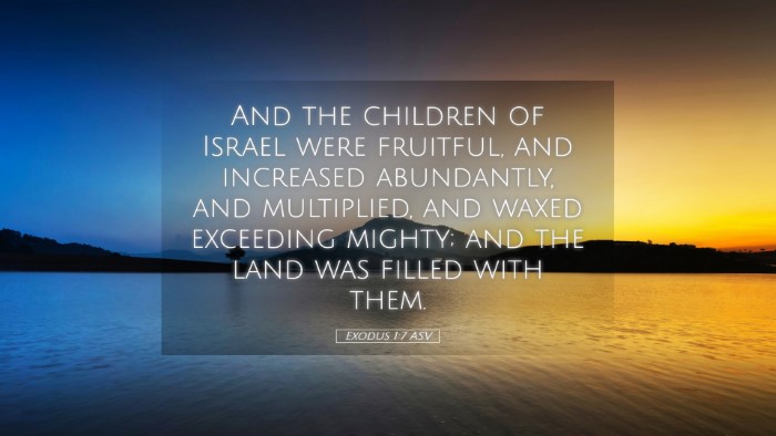 Picture 05 - Exodus 1:7 ASV Desktop Wallpaper - And the children of Israel were fruitful, and - Desktop Bible Verse Wallpaper