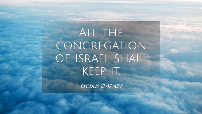 Picture 05 - Exodus 12:47 ASV Desktop Wallpaper - All the congregation of Israel shall keep - Desktop Bible Verse Wallpaper