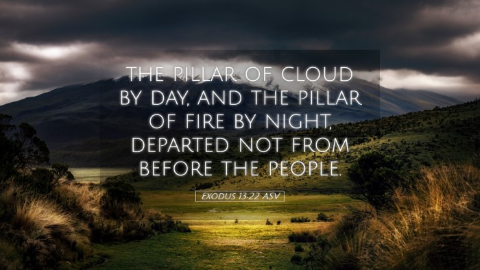 Picture 05 - Exodus 13:22 ASV Desktop Wallpaper - the pillar of cloud by day, and the pillar of - Desktop Bible Verse Wallpaper