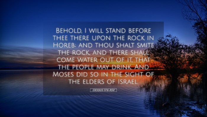 Picture 05 - Exodus 17:6 ASV Desktop Wallpaper - Behold, I will stand before thee there upon the - Desktop Bible Verse Wallpaper