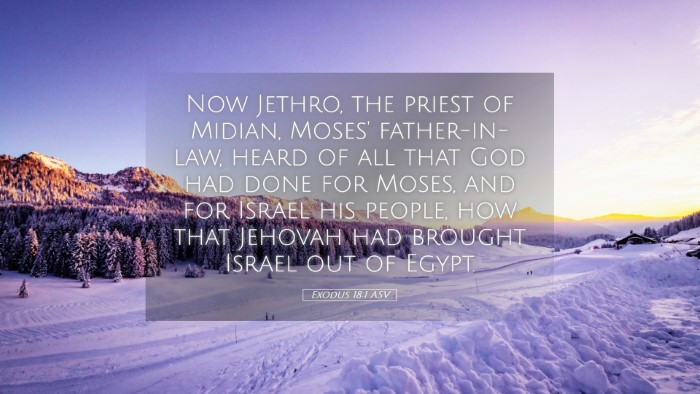 Picture 05 - Exodus 18:1 ASV Desktop Wallpaper - Now Jethro, the priest of Midian, Moses' - Desktop Bible Verse Wallpaper