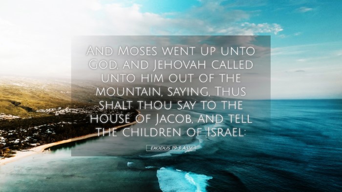 Picture 05 - Exodus 19:3 ASV Desktop Wallpaper - And Moses went up unto God, and Jehovah called - Desktop Bible Verse Wallpaper