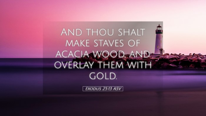 Picture 05 - Exodus 25:13 ASV Desktop Wallpaper - And thou shalt make staves of acacia wood, and - Desktop Bible Verse Wallpaper
