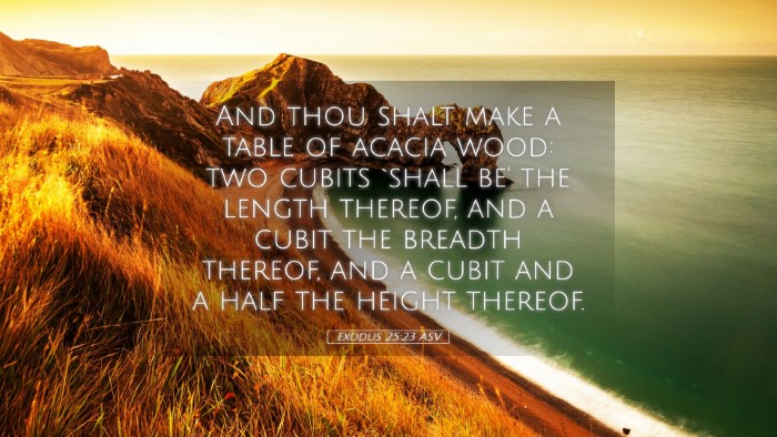 Picture 05 - Exodus 25:23 ASV Desktop Wallpaper - And thou shalt make a table of acacia wood: two - Desktop Bible Verse Wallpaper