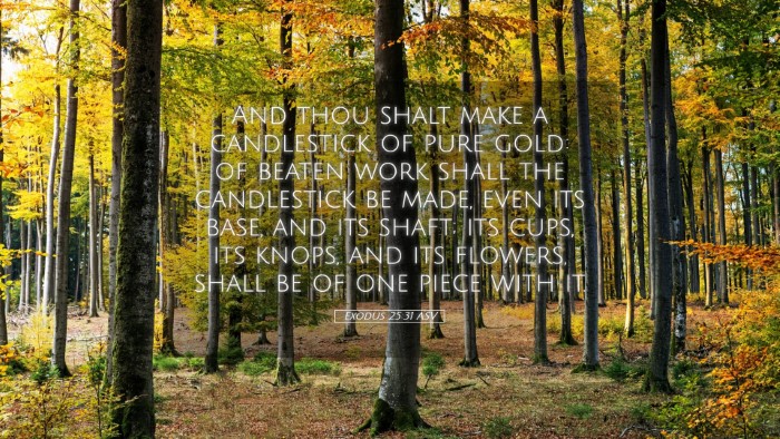 Picture 05 - Exodus 25:31 ASV Desktop Wallpaper - And thou shalt make a candlestick of pure gold: - Desktop Bible Verse Wallpaper