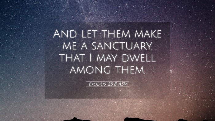 Picture 05 - Exodus 25:8 ASV Desktop Wallpaper - And let them make me a sanctuary, that I may - Desktop Bible Verse Wallpaper