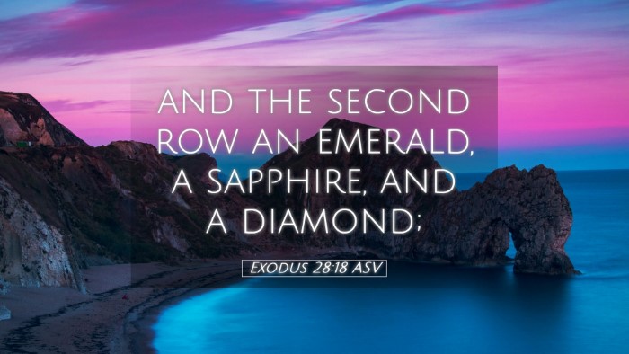 Picture 05 - Exodus 28:18 ASV Desktop Wallpaper - and the second row an emerald, a sapphire, and a - Desktop Bible Verse Wallpaper