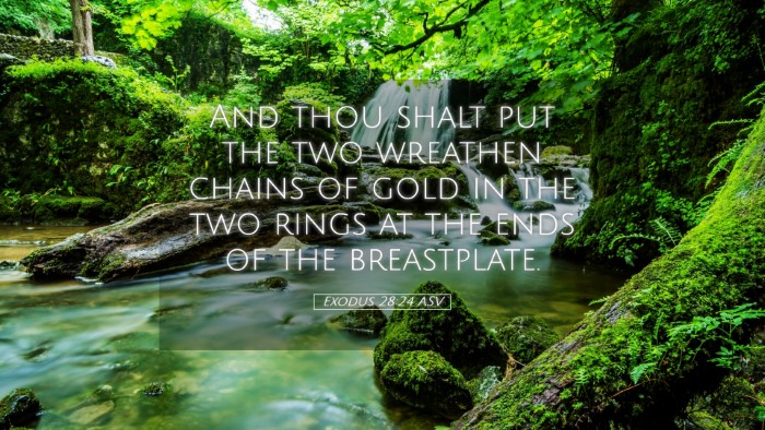 Picture 05 - Exodus 28:24 ASV Desktop Wallpaper - And thou shalt put the two wreathen chains of - Desktop Bible Verse Wallpaper