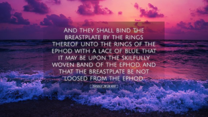 Picture 05 - Exodus 28:28 ASV Desktop Wallpaper - And they shall bind the breastplate by the rings - Desktop Bible Verse Wallpaper