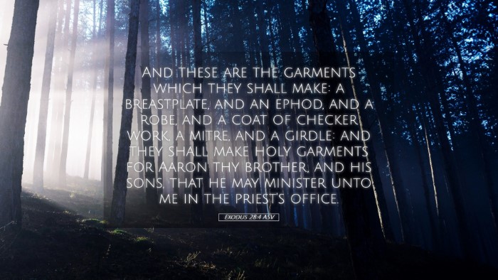 Picture 05 - Exodus 28:4 ASV Desktop Wallpaper - And these are the garments which they shall make: - Desktop Bible Verse Wallpaper