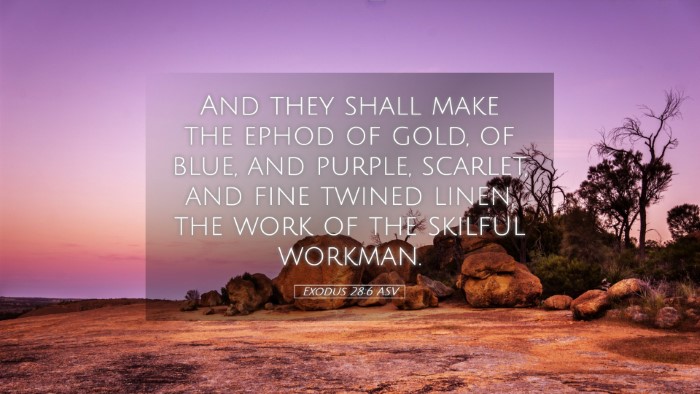 Picture 05 - Exodus 28:6 ASV Desktop Wallpaper - And they shall make the ephod of gold, of blue, - Desktop Bible Verse Wallpaper