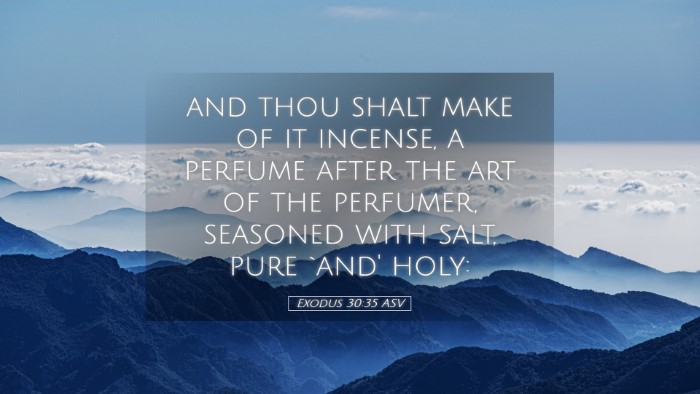 Picture 05 - Exodus 30:35 ASV Desktop Wallpaper - and thou shalt make of it incense, a perfume - Desktop Bible Verse Wallpaper