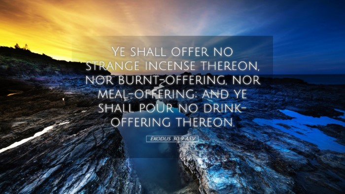Picture 05 - Exodus 30:9 ASV Desktop Wallpaper - Ye shall offer no strange incense thereon, nor - Desktop Bible Verse Wallpaper