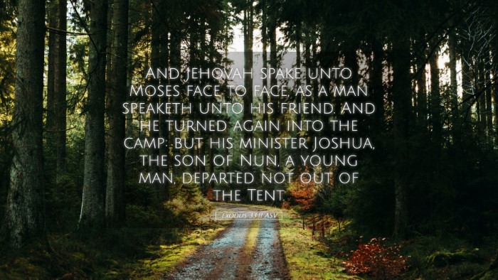 Picture 05 - Exodus 33:11 ASV Desktop Wallpaper - And Jehovah spake unto Moses face to face, as a - Desktop Bible Verse Wallpaper