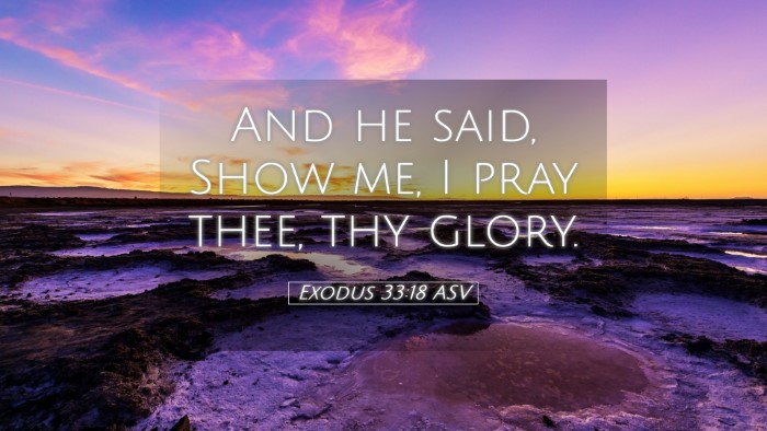 Picture 05 - Exodus 33:18 ASV Desktop Wallpaper - And he said, Show me, I pray thee, thy - Desktop Bible Verse Wallpaper