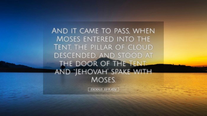 Picture 05 - Exodus 33:9 ASV Desktop Wallpaper - And it came to pass, when Moses entered into the - Desktop Bible Verse Wallpaper