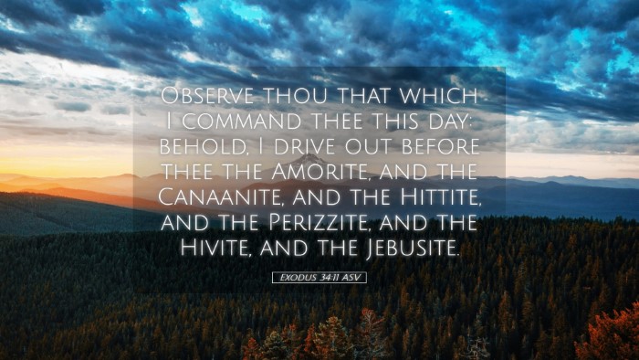Picture 05 - Exodus 34:11 ASV Desktop Wallpaper - Observe thou that which I command thee this day: - Desktop Bible Verse Wallpaper
