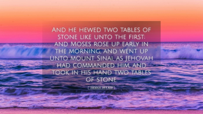Picture 05 - Exodus 34:4 ASV Desktop Wallpaper - And he hewed two tables of stone like unto the - Desktop Bible Verse Wallpaper