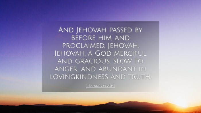 Picture 05 - Exodus 34:6 ASV Desktop Wallpaper - And Jehovah passed by before him, and proclaimed, - Desktop Bible Verse Wallpaper