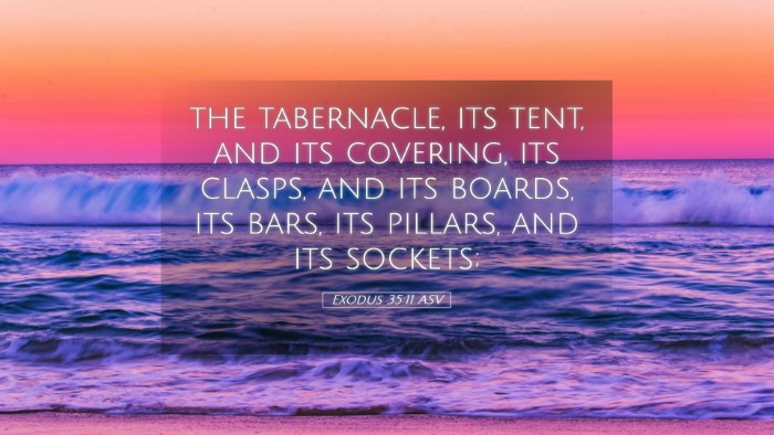 Picture 05 - Exodus 35:11 ASV Desktop Wallpaper - the tabernacle, its tent, and its covering, its - Desktop Bible Verse Wallpaper
