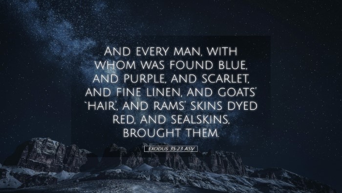 Picture 05 - Exodus 35:23 ASV Desktop Wallpaper - And every man, with whom was found blue, and - Desktop Bible Verse Wallpaper