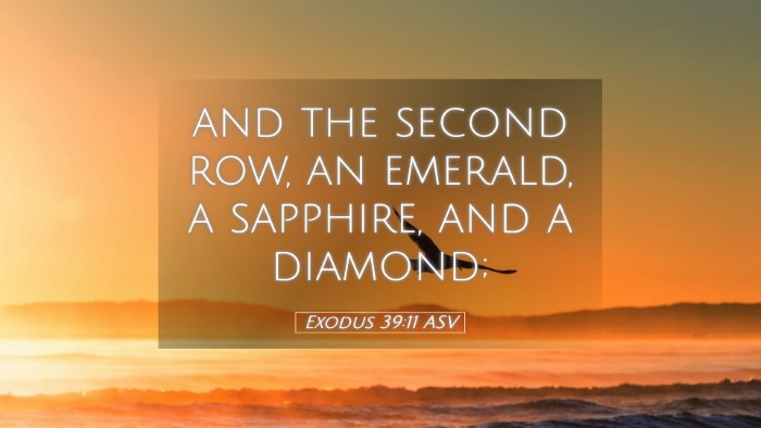 Picture 05 - Exodus 39:11 ASV Desktop Wallpaper - and the second row, an emerald, a sapphire, and a - Desktop Bible Verse Wallpaper