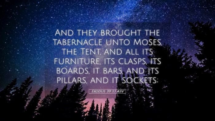 Picture 05 - Exodus 39:33 ASV Desktop Wallpaper - And they brought the tabernacle unto Moses, the - Desktop Bible Verse Wallpaper