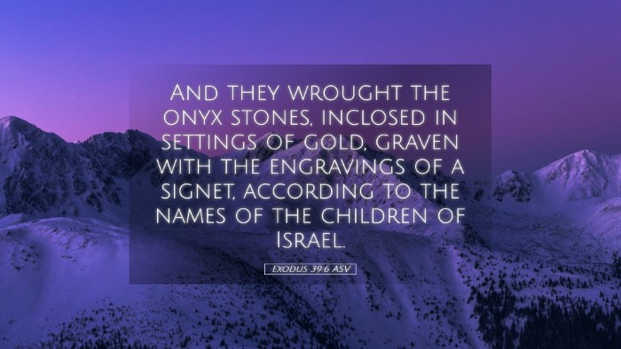 Picture 05 - Exodus 39:6 ASV Desktop Wallpaper - And they wrought the onyx stones, inclosed in - Desktop Bible Verse Wallpaper