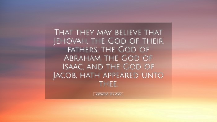 Picture 05 - Exodus 4:5 ASV Desktop Wallpaper - That they may believe that Jehovah, the God of - Desktop Bible Verse Wallpaper