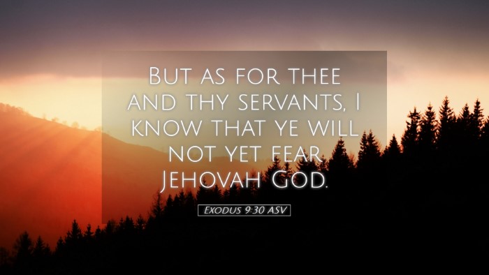 Picture 05 - Exodus 9:30 ASV Desktop Wallpaper - But as for thee and thy servants, I know that ye - Desktop Bible Verse Wallpaper