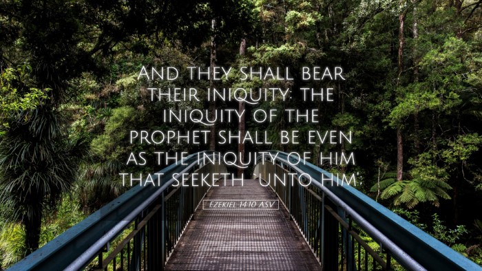 Picture 05 - Ezekiel 14:10 ASV Desktop Wallpaper - And they shall bear their iniquity: the iniquity - Desktop Bible Verse Wallpaper
