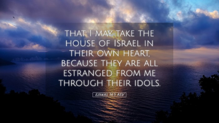Picture 05 - Ezekiel 14:5 ASV Desktop Wallpaper - that I may take the house of Israel in their own - Desktop Bible Verse Wallpaper