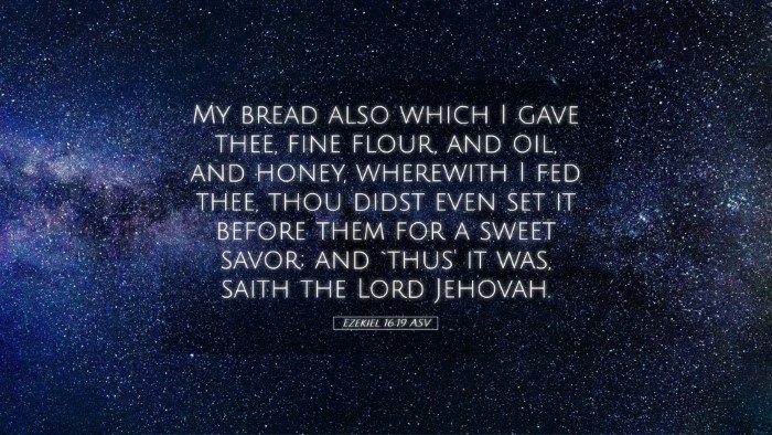 Picture 05 - Ezekiel 16:19 ASV Desktop Wallpaper - My bread also which I gave thee, fine flour, and - Desktop Bible Verse Wallpaper