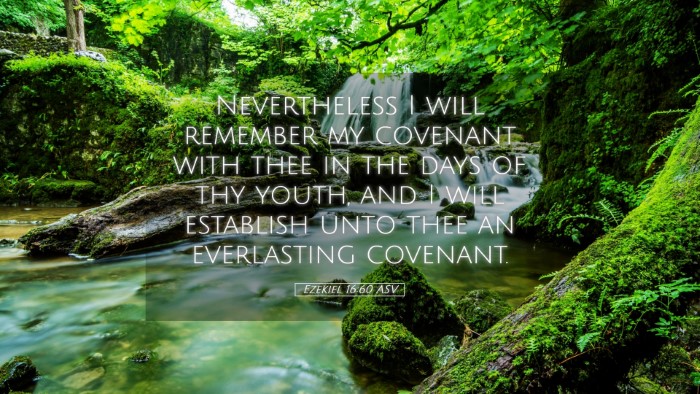 Picture 05 - Ezekiel 16:60 ASV Desktop Wallpaper - Nevertheless I will remember my covenant with - Desktop Bible Verse Wallpaper