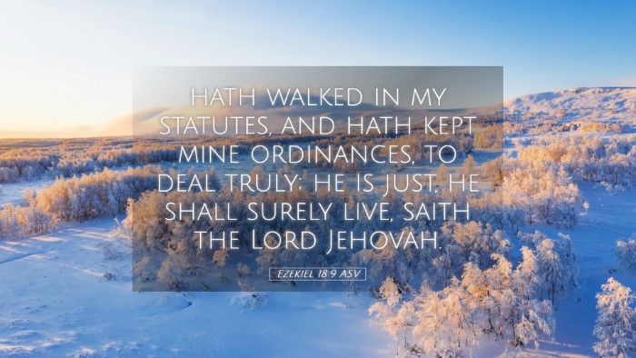 Picture 05 - Ezekiel 18:9 ASV Desktop Wallpaper - hath walked in my statutes, and hath kept mine - Desktop Bible Verse Wallpaper
