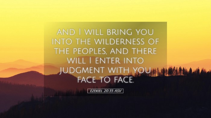 Picture 05 - Ezekiel 20:35 ASV Desktop Wallpaper - and I will bring you into the wilderness of the - Desktop Bible Verse Wallpaper