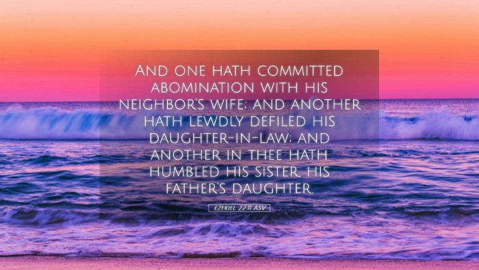 Picture 05 - Ezekiel 22:11 ASV Desktop Wallpaper - And one hath committed abomination with his - Desktop Bible Verse Wallpaper